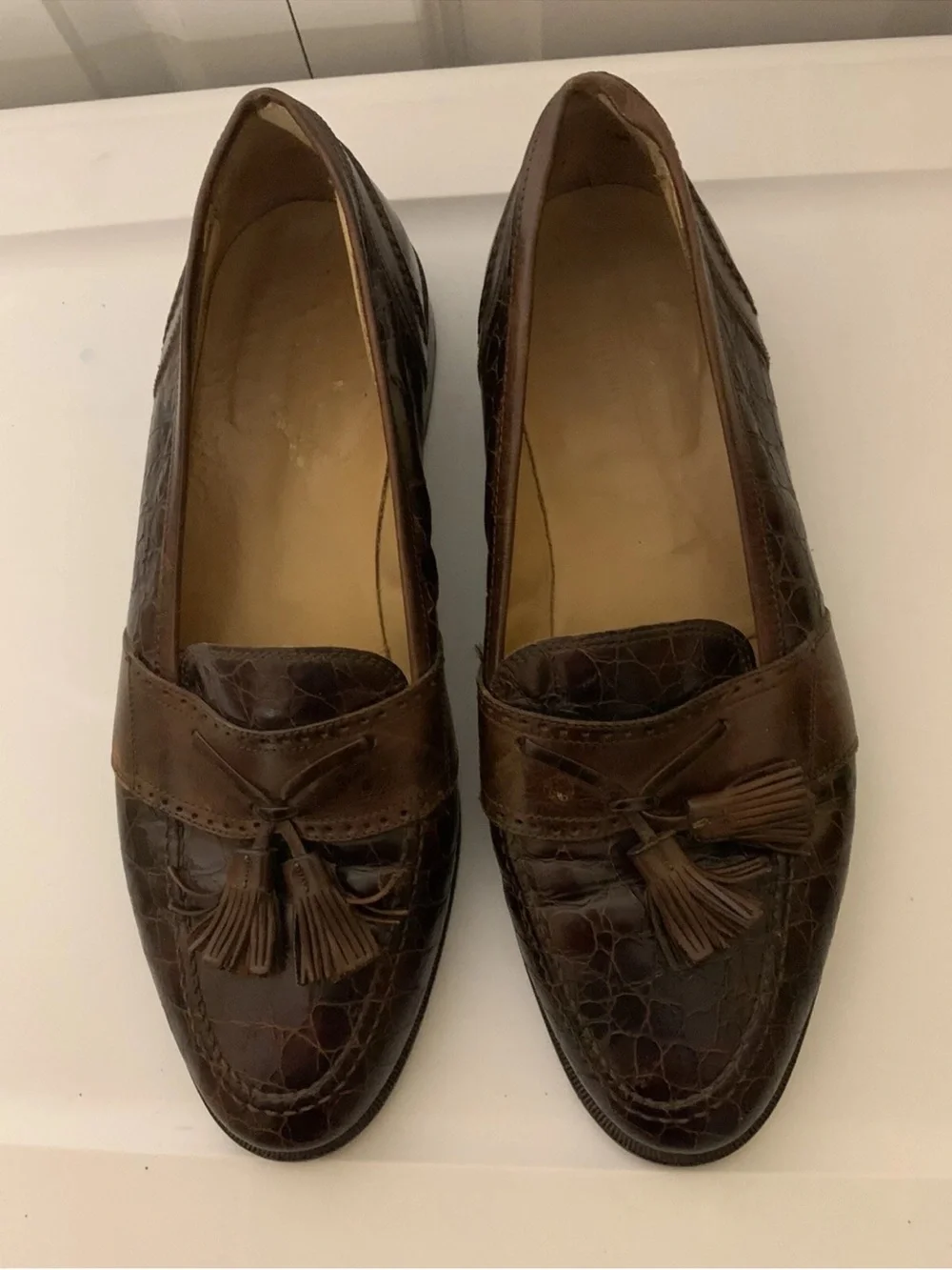 Johnston Murphy Mens Sz 10.5M Brown Cellini Made‎ Italy Brown Tassels